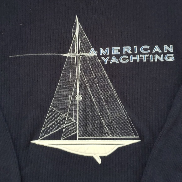 VTG Nautica Embroidered American Yachting Sweater - Picture 2 of 7